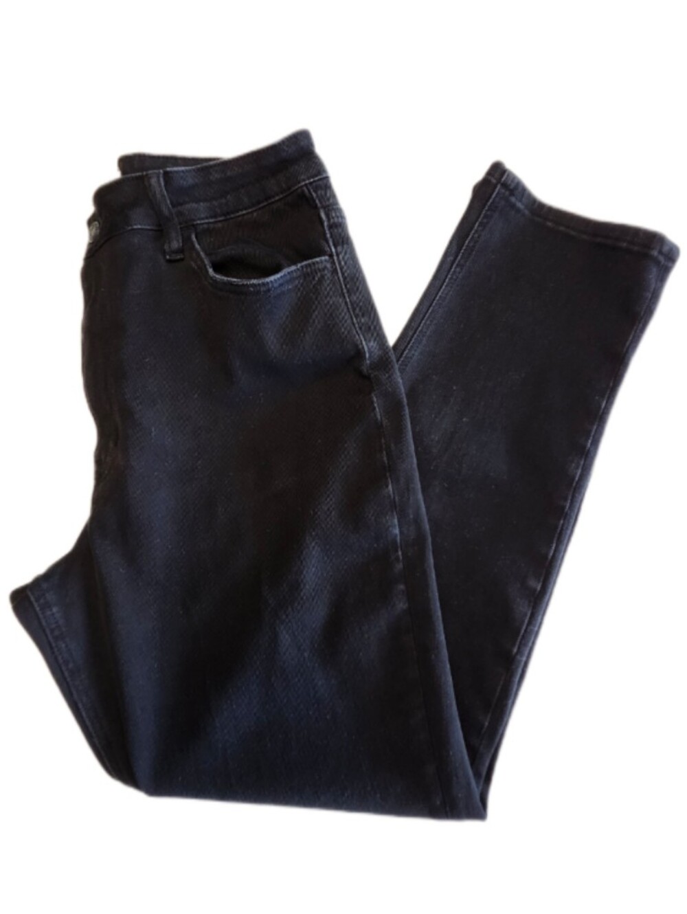Vervet Black Wash High Rise 90s Y2K Relaxed Tapered Leg Jeans, 30